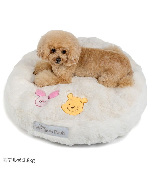 PET PARADISE ディズニー くまのプーさん ＆ ピグレット なかよしクッション ホワイト