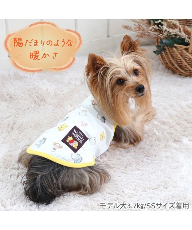 PET PARADISE ディズニー くまのプーさん ペティヒート 天竺 タンクトップ 超小型犬 小型犬 白～オフホワイト