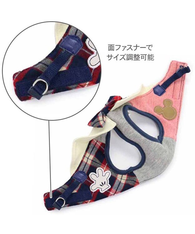 PET PARADISE ディズニー ミッキーマウス ベストハーネス 《杢柄》 S 小型犬 グレー