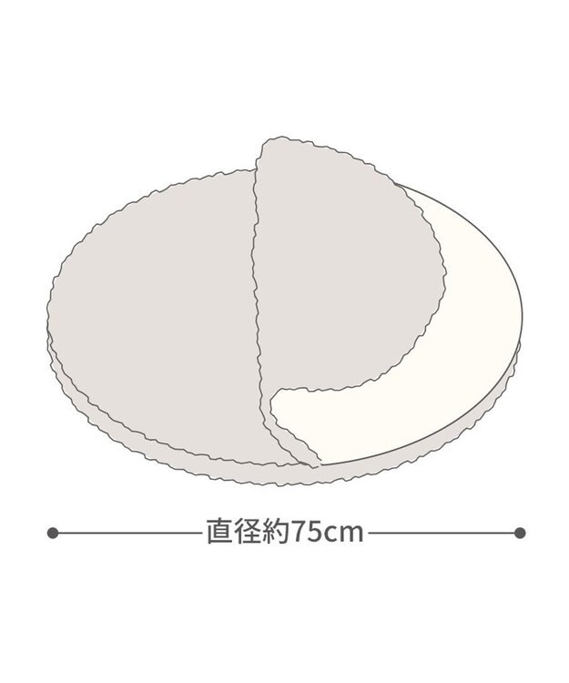 PET PARADISE ディズニー 101匹わんちゃん くつろぎマット Ｍ ベージュ