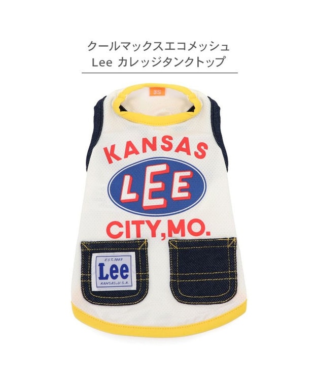 PET PARADISE Lee エコメッシュ カレッジ タンクトップ 小型犬 ホワイト