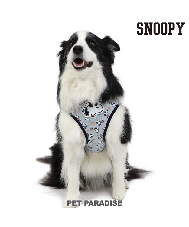 PET PARADISE スヌーピー メッシュ ベスト ハーネス 【Ｍ】 グレー