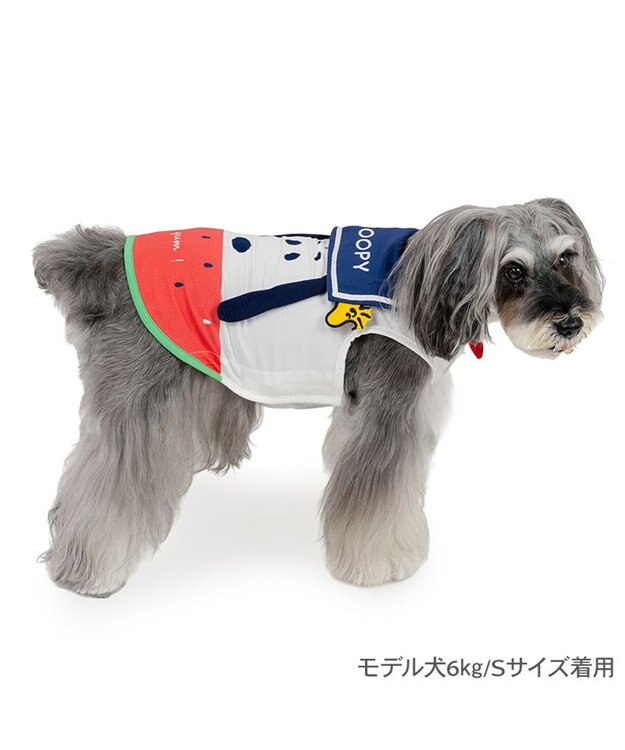PET PARADISE スヌーピー 脇開き ポケットクール タンクトップ 小型犬 ホワイト