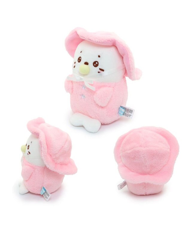 Mother garden しろたん ベビー ちびマスコット 《単品》 帽子ピンク