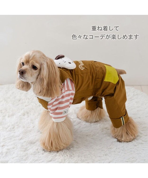 PET PARADISE スヌーピー ポロシャツ 《ボーダー》 中型犬 大型犬 ホワイト×レッド
