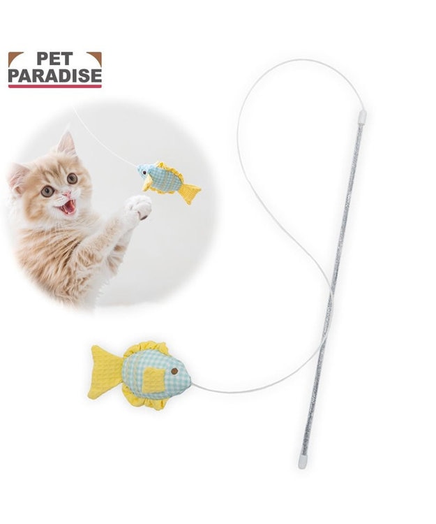 PET PARADISE ペットパラダイス スイスイ お魚 猫じゃらし ブルー