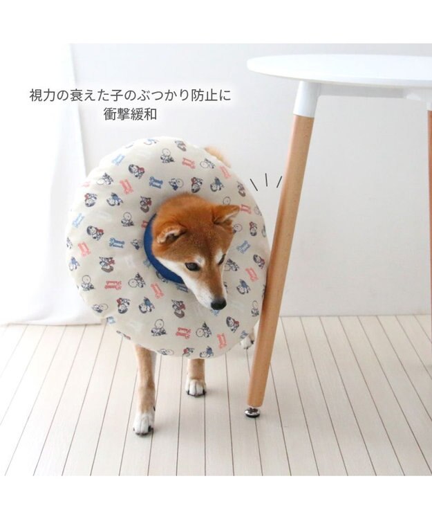 PET PARADISE スヌーピー makokoro エリザベスカラー ＳＭ 中型犬 -