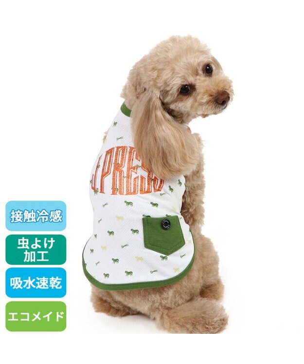 PET PARADISE J.PRESS エコメイド タンクトップ 《羊柄 グリーン》 小型犬 羊柄グリーン