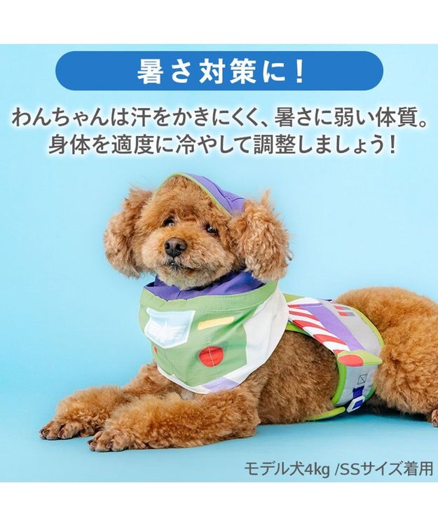 PET PARADISE ディズニー トイ・ストーリー バズ 保冷付き帽子 小型犬 パープル