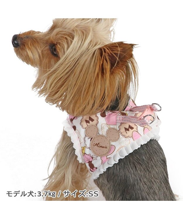 PET PARADISE ディズニー ミニーマウス ベストハーネス 《クッキー柄》  ＳＳ 小型犬 ピンク