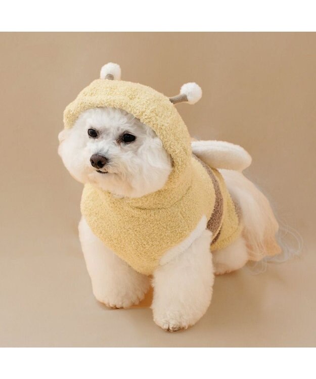 PET PARADISE ペットパラダイス ふわふわ 蜂なりきり 小型犬 イエロー×ブラウン