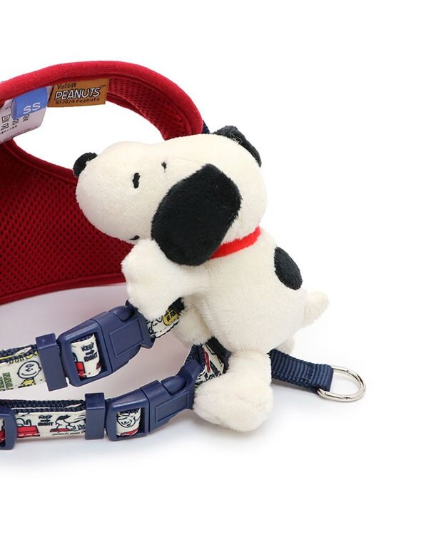 PET PARADISE スヌーピー マスコット付きハーネス Ｓ 小型犬 赤