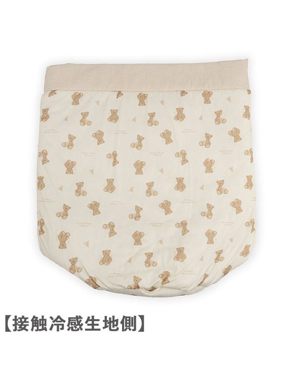 PET PARADISE ペットパラダイス くまちゃん クール 筒型 寝袋 《アイス柄》 ベージュ