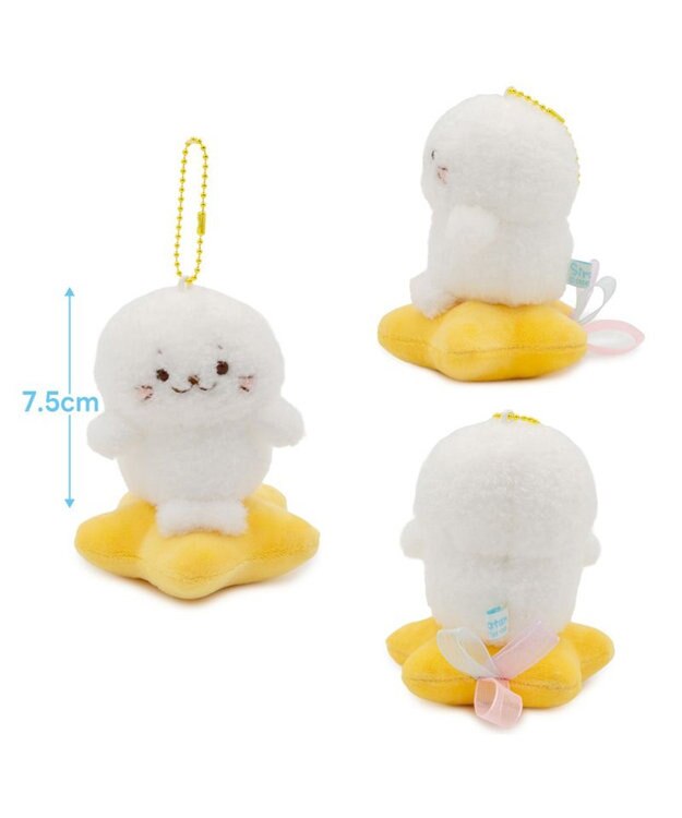 Mother garden しろたん お星さまぽてぽてキーホルダー 《しろたん》 単品 しろたん