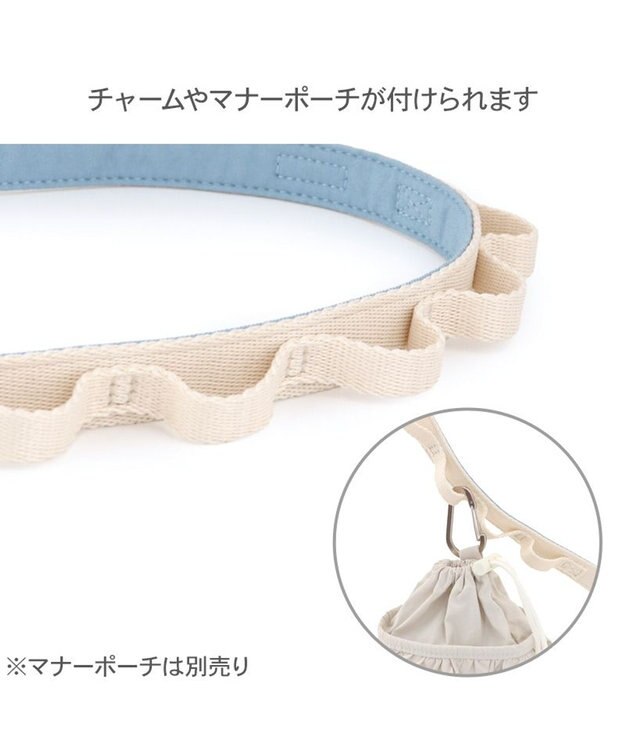 PET PARADISE ペットパラダイス 小花柄 デニム リード ＳＭ 中型犬 ブルー