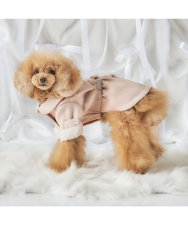 PET PARADISE cherircouture メルトンコート 小型犬 ピンク