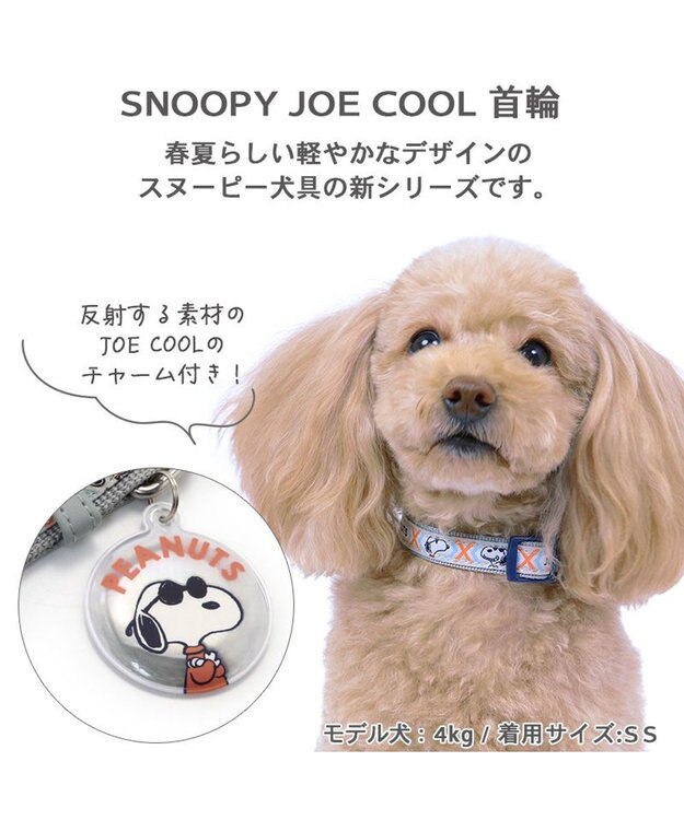 PET PARADISE スヌーピージョークール 反射 お揃い 首輪  【３Ｓ】 青