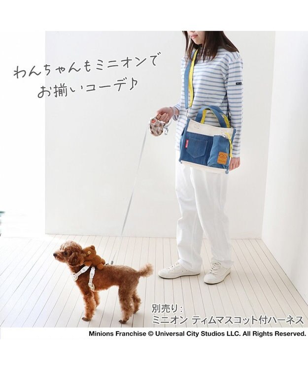 PET PARADISE ミニオン デニム お散歩バッグ ネイビー