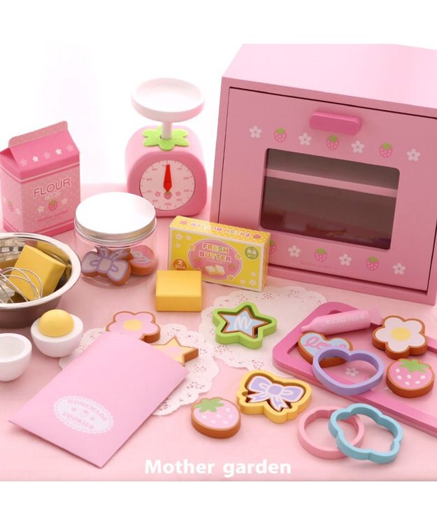 Mother garden マザーガーデン 野いちご てづくりクッキーセット ピンク（淡）