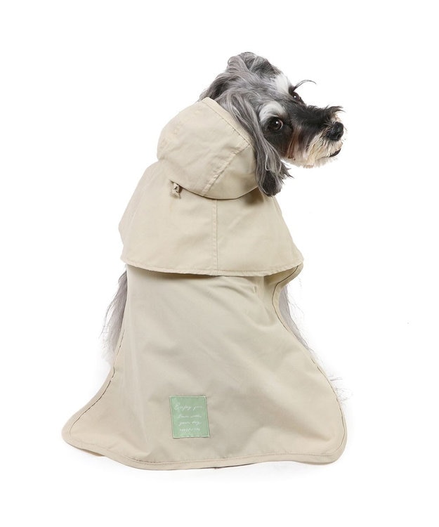 PET PARADISE ペットパラダイス ケープ付きレインコート 小型犬 ベージュ