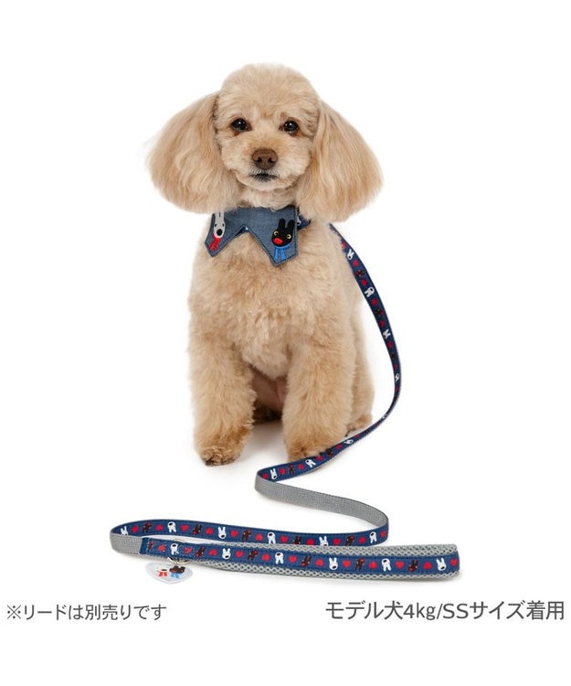 PET PARADISE リサとガスパール ハート襟付 首輪 ３Ｓ ネイビー