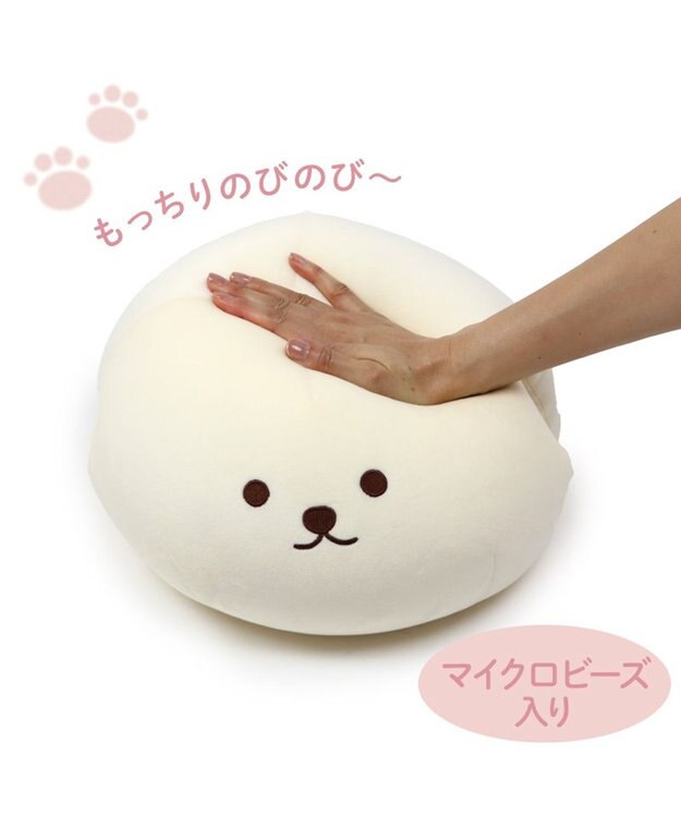Mother garden マザーガーデン ふわんこ お昼寝まくら ハンドマフ 《ビション》 白
