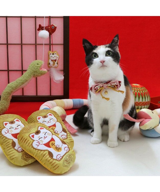 PET PARADISE ペットパラダイス 猫 小判トイ  和まねき猫 まねき猫