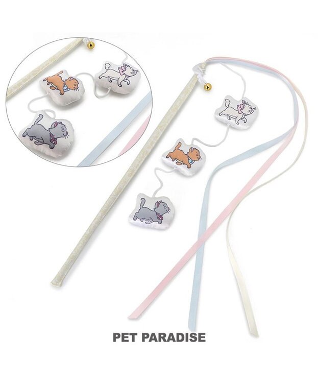PET PARADISE ディズニー  ３兄弟 猫じゃらし マルチカラー