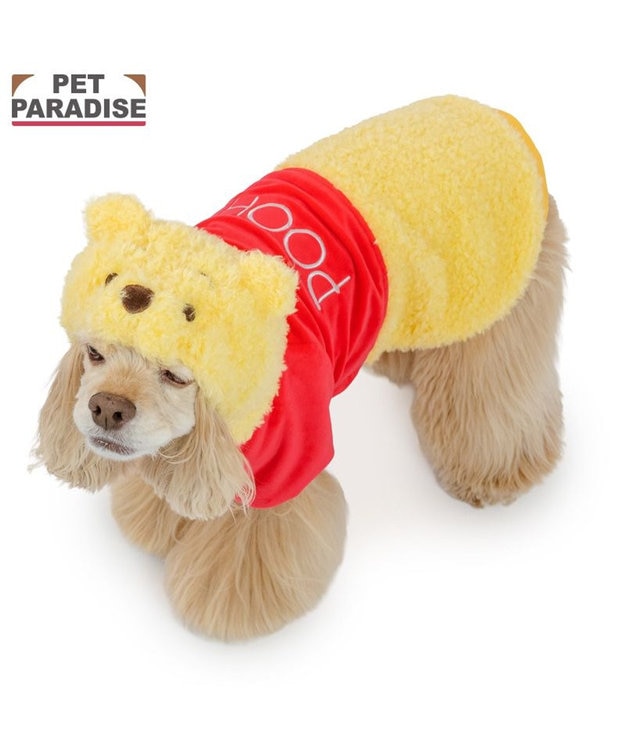 PET PARADISE ディズニー くまのプーさん なりきり パーカー 中型犬 イエロー