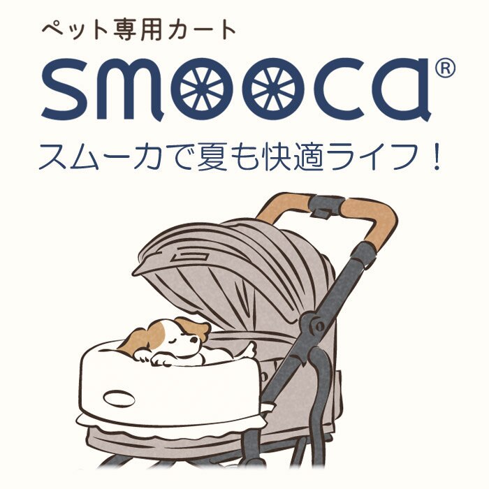 暑い夏もペットカートで安心お散歩！